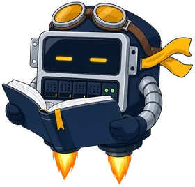 Dex reading a book